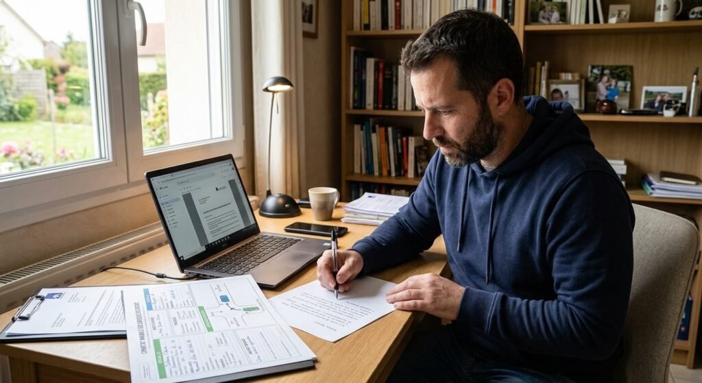 Rédaction d'une lettre de contestation de partage de responsabilité auprès de son assureur.