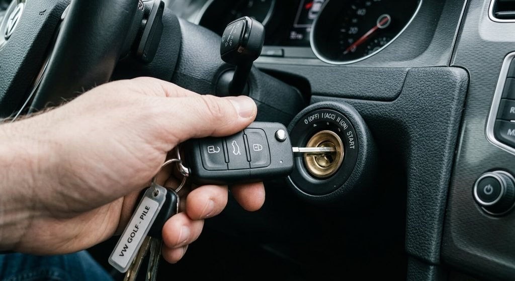 Clé de voiture qui ne fonctionne plus après changement de pile : solutions 4 Insertion de la clé dans le contacteur Neiman pour réinitialiser la synchronisation de centralisation.